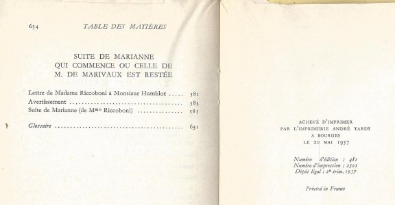 MARIVAUX **LA VIE DE MARIANNE OU LES AVENTURES DE MADAME LA COMTESSE...*** - 7