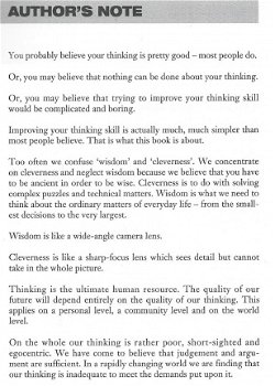 EDWARD DE BONO***DE BONO'S THINKING COURSE**** - 3