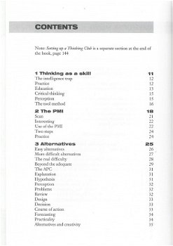 EDWARD DE BONO***DE BONO'S THINKING COURSE**** - 4