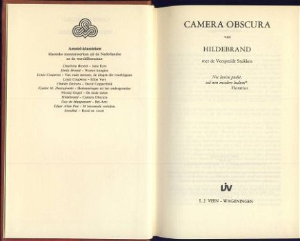 HILDEBRAND**CAMERA OBSCURA**MET DE VERSPREIDE STUKKEN*AMSTEL - 2