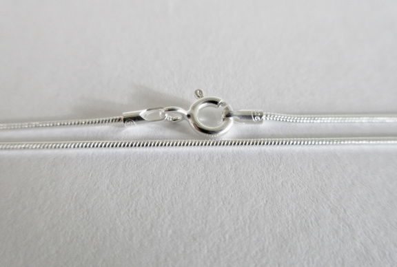 NIEUW Zilveren slangen LENGTECOLLIER 70x1,2 INCLUSIEF VERZ. - Afbeelding 2