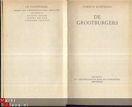 HERMAN KORTELING*DEGROOTBURGERS*1946*AMST. BOEK-EN COUR. - 2