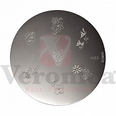KONAD stamp plate M53 BLOEM / VLINDER