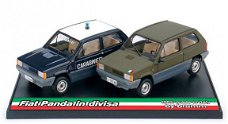 1:43 BRUMM set 1980 Fiat Panda Politie & leger