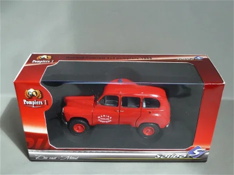 1:43 Solido 100173 Renault Colorale brandweer 1953 Pompiers de Toulons 4x4 - 0