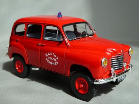 1:43 Solido 100173 Renault Colorale brandweer 1953 Pompiers de Toulons 4x4 - 1