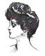 SALE NIEUW Cling stempel Vintage Lady Head van Non Sequitur - 1 - Thumbnail