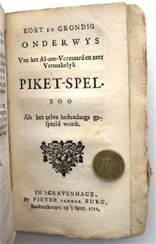 Vermakelyk Volte-spel 1721 & l'hombre & Espadille forcé etc. - 4