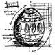 SALE NIEUW TIM HOLTZ cling stempel Mini Blueprints 2 Egg. - 1 - Thumbnail