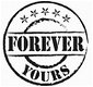 SALE NIEUW cling stempel Sentiments Tag Forever Yours van Stampinback. - 1 - Thumbnail