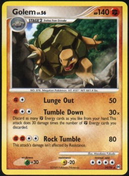 Golem 19/99 Rare Platinum Arceus - 1