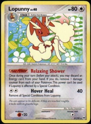 Lopunny 21/99 Rare Platinum Arceus - nr. 1