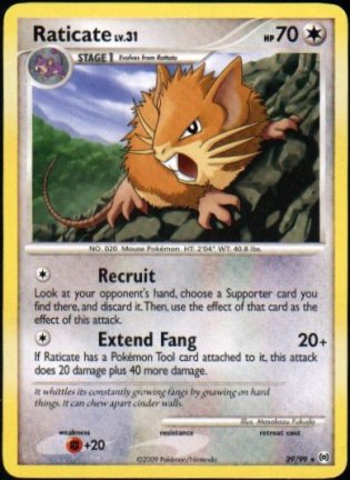 Raticate 29/99 Rare Platinum Arceus - nr. 1