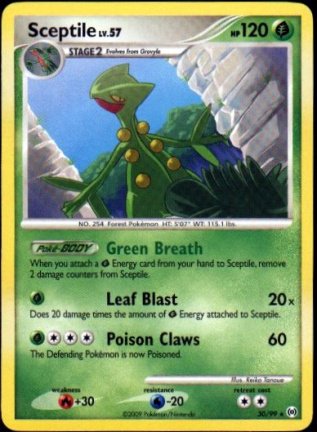 Sceptile 30/99 Rare Platinum Arceus - nr. 1