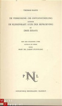 THOMAS MANN**DE VERKORENE+DE ONTGOOCHELING+DE KLERENKAST - 2