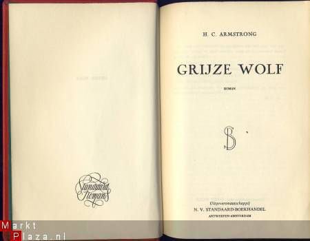 H.C. ARMSTRONG**GRIJZE WOLF**HARDCOVER IN SKYVERTEX - 1