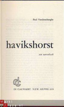 PAUL VANDERSCHAEGHE**HAVIKSHORST**DE CLAUWAERT V.Z.W 1974 - 2