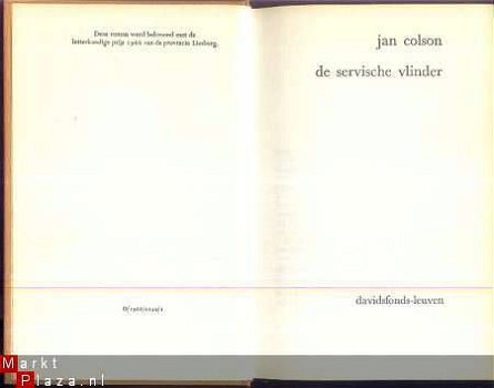 JAN COLSON**DE SERVISCHE VLINDER**DAVIDSFONDS**1968 -1** - 2