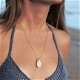 ketting met kauri schelp zilver met geluksschelp shell hanger - 3 - Thumbnail