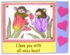 SALE GROTE RETIRED houten stempel I Give You My Heart van House Mouse. - 3 - Thumbnail