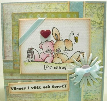 SALE GROTE Houten stempel Lean On Me van Whipper Snapper - 6