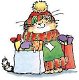 SALE Houten stempel Holiday Shopper (Kat) van Penny Black. - 1 - Thumbnail