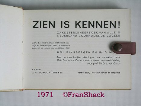 [1971] Zien is kennen !, Binsbergen, Mooij e.a., A.G. Schoonderbeek - 2