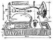 SALE NIEUW cling stempel Blueprints Sewing Machine van TIM HOLTZ. - 1 - Thumbnail