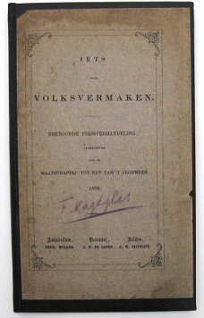 Iets over Volksvermaken 1866 Nagtgals Hardzeilen IJsvermaken