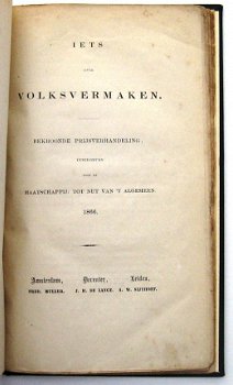 Iets over Volksvermaken 1866 Nagtgals Hardzeilen IJsvermaken - 2