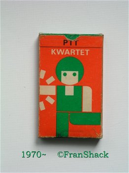 [1970~] PTT KWARTET, in oranje doos met groen-witte figuur - 1