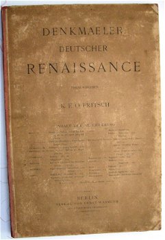 Denkmäler Deutscher Renaissance 1882-91 11 vol. Architectuur - 6