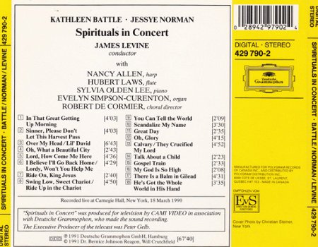 CD - Spirituals in concert - James Levine - 1