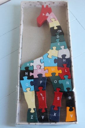 Alfabet puzzel in vorm van giraf - Afbeelding 2