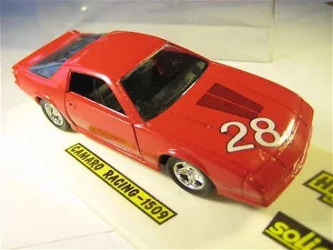 1:43 oude Solido Chevrolet Camaro rood jaren 80 oude stock !! - 0