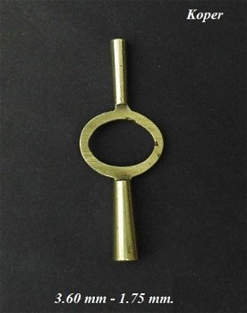 Carriage klok sleutel = ø 3.60 - 1.75 mm. 31496 - 0