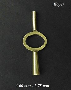  Carriage klok sleutel = ø 3.60 - 1.75 mm.   31496