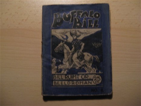 Oude Beeldroman Buffalo Bill ruimt op...1950 - 1