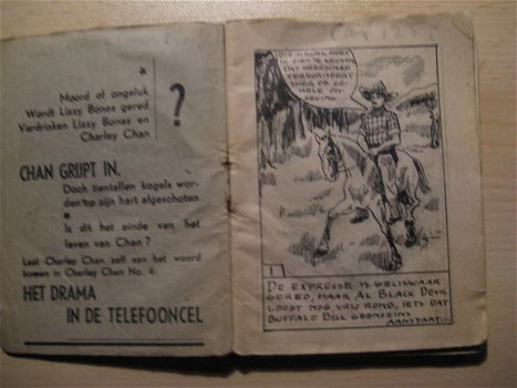 Oude Beeldroman Buffalo Bill ruimt op...1950 - 2