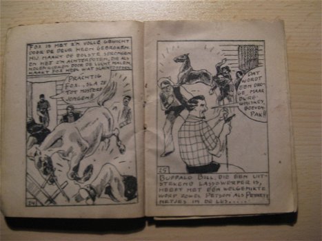 Oude Beeldroman Buffalo Bill ruimt op...1950 - 3