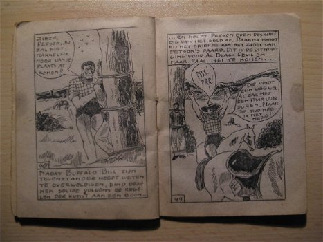 Oude Beeldroman Buffalo Bill ruimt op...1950 - 4