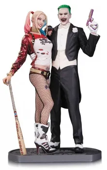 DC Collectibles Suicide Squad Harley Quinn and Joker Statue - 0