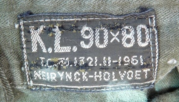 Broek, Gevechts, Uniform, VT, M58 Visgraatdessin, MvO, KL, maat: 90x80, 1961.(Nr.1) - 6