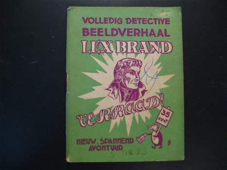Vintage beeldverhaal Lex Brand, Verraad...1948. - 1