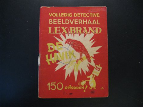 Vintage beeldverhaal Lex Brand, De Havik...1948. - 1