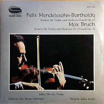 LP - Mendelssohn - Bruch - Julian Olevsky viool - 0