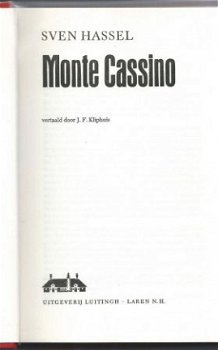 SVEN HASSEL**MONTE CASSINO**ZWARTE TEXTUUR*SCHELTENS & GIL** - 2