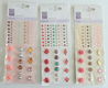 SALE NIEUW set van 3 sheets Rhinestones, Resin Flowers & Brads van Cart-Us - 1 - Thumbnail