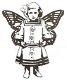 SALE NIEUW Unmounted stempel Fairy Sweets Angel Girl 4 van Oxford Impressions.. - 1 - Thumbnail