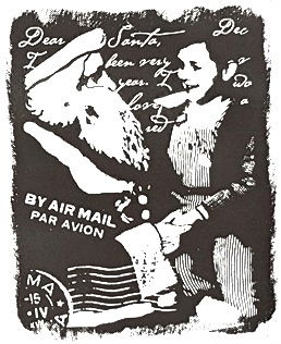 SALE GROTE Unmounted stempel Season of Giving Santa & Girl van Oxford Impressions - 1